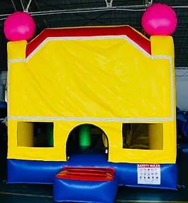 Hire Unisex (3x4m) with slide and Basketball Ring inside, hire Jumping Castles, near Mickleham