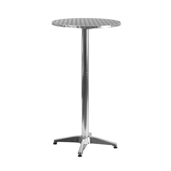 Hire Stainless Steel Cocktail Bar Table, from Melbourne Party Hire Co