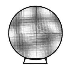 Hire Circular Black Mesh Backdrop Hire