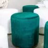 Hire Emerald Green Velvet Ottoman Stool Hire, hire Chairs, near Wetherill Park image 1