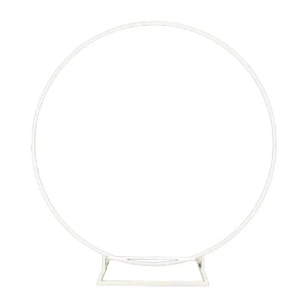 Hire White Hoop Backdrop Hire