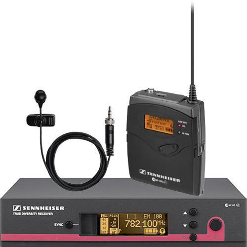 Hire Sennheiser G3 EW100 wireless lapel microphone with rack receiver, hire Microphones, near Artarmon