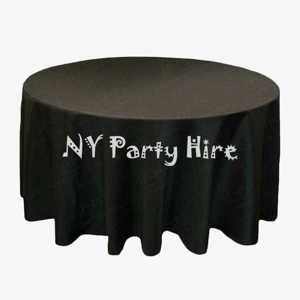 Hire Round Table Cloth – Black, hire Tables, near Castle Hill image 1