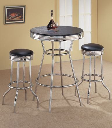 Hire Bar Table and 2 x Padded Stools Package