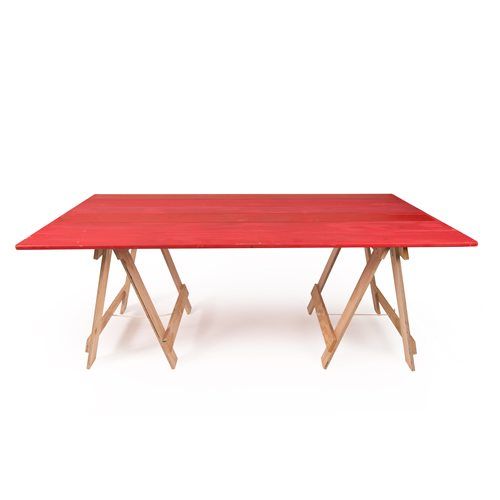 Hire BIG RED TRESTLE TABLE, hire Tables, near Botany image 1