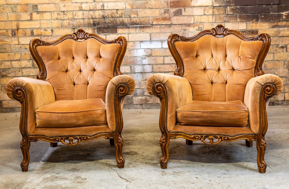 Hire Vintage Armchair - Butterscotch, hire Chairs, near Heidelberg West