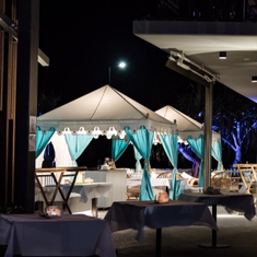 Hire Luxury Cabana 3x3 Metre Turquoise