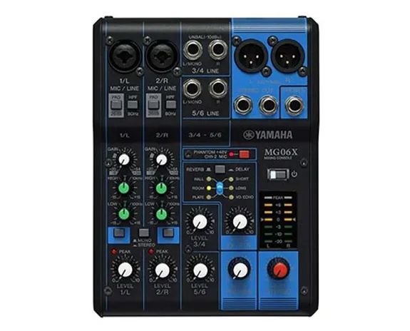 Hire Yamaha MG06X Analogue Mixer, hire Audio Mixer, near Camperdown