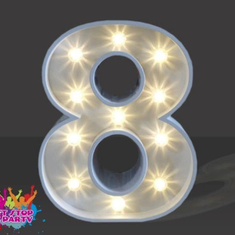 Hire LED Light Up Number - 60cm - 8