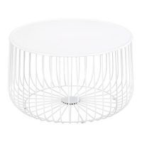 Hire White wire coffee table
