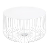 Hire White wire coffee table