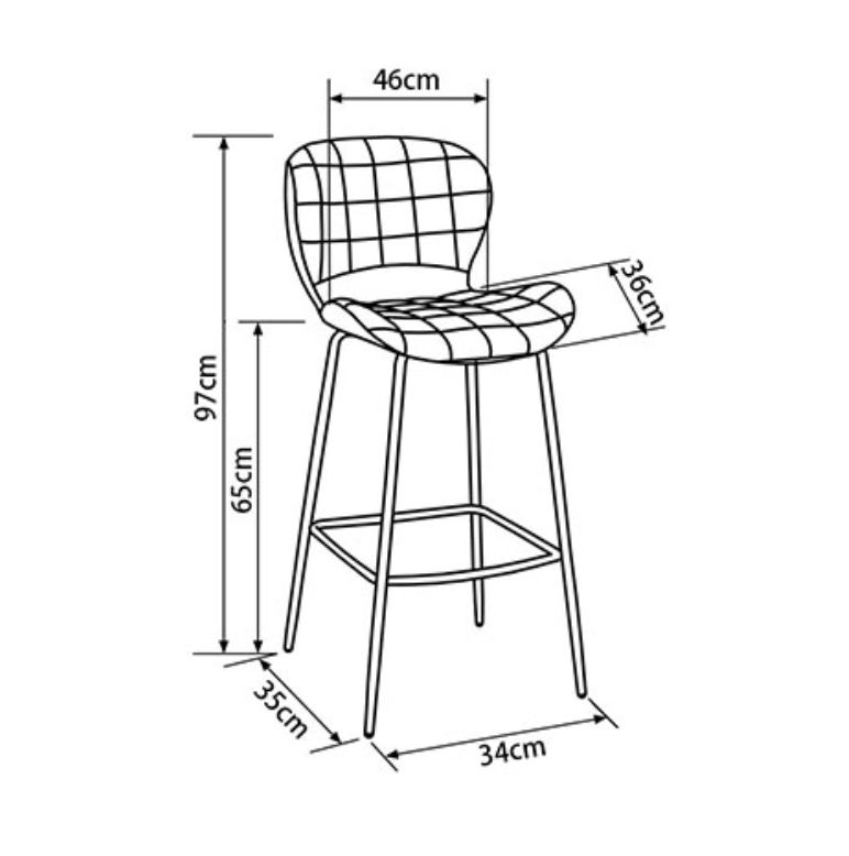 Hire CAPELLA STOOL BLUE VELVET, hire Chairs, near Brookvale image 1