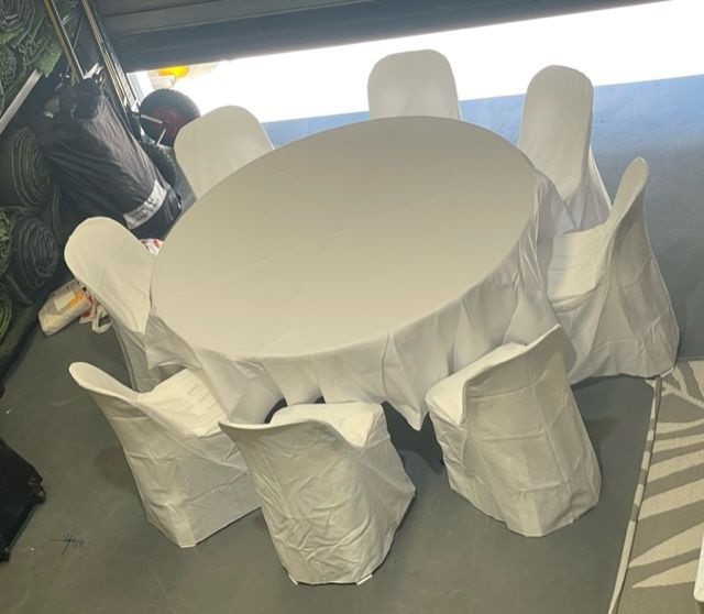 Hire Round 5ft Table Package, hire Tables, near Sumner