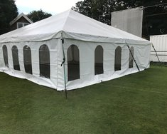 Hire 8m x 18m White Framed Marquee, in Chullora, NSW