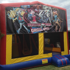 Hire MONSTER HIGH JUMPING CASTLE WITH SLIDE