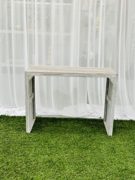 Hire GREYWASH SIDE TABLE, from Weddings of Distinction