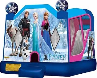 Hire Frozen (5x5m) with slide inside, hire Jumping Castles, near Mickleham