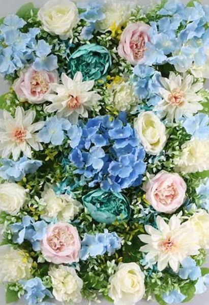 Hire Baby Blue Flowerwall