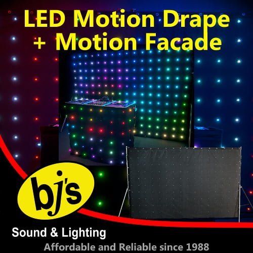 Hire LED Motion Drape & Facade Pack, hire Party Lights, near Newstead