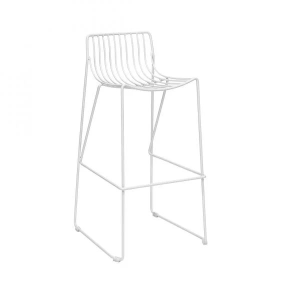 Hire Low Back Bar Stool - White