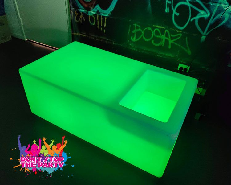 Hire Illuminated Glow Cube 40cm, hire Glow Furniture, near Geebung