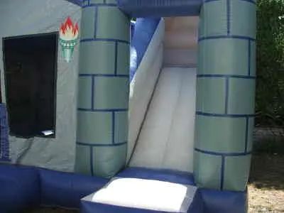 Hire (5.5m x 5m) Large Blue Combo Castle, hire Jumping Castles, near Brighton East image 1