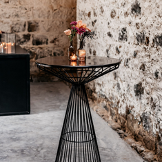 Hire Black Wire Bar Table Hire