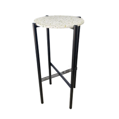 Hire Black Cross Bar Table Hire – Green Terrazzo Top, in Wetherill Park, NSW