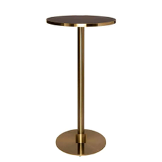 Hire Brass Cocktail Bar Table Hire w/ Black Marble Top, in Auburn, NSW