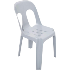 Hire White Plastic Stackable Chair Hire, in Traralgon, VIC