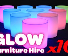 Hire Glow Cylinder Seats - Package 10