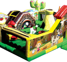 Hire Little Farm with pop ups and slide Kids 1-8years 5x6mtr