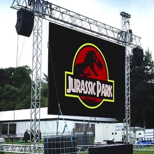 Hire LED Screen for Outdoors 5.12 x 2.56m, hire Projectors, near Riverstone