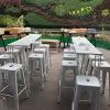 Hire White Hairpin High Bar Table With White Top Hire, hire Tables, near Wetherill Park image 1