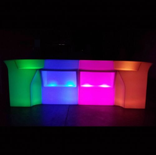 Hire 2 Straight Bars & 2 Corner Bars, hire Glow Furniture, near Chullora