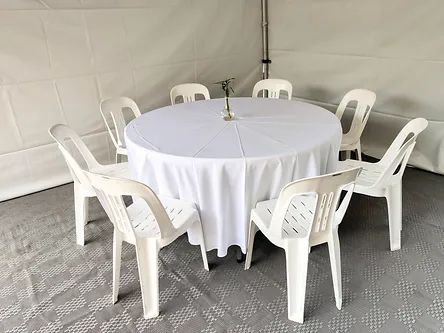 Hire 5ft Round Trestle Table, hire Tables, near Ingleburn image 1