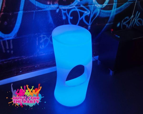 Hire Illuminated Glow Cocktail Bar - Round, from Don’t Stop The Party