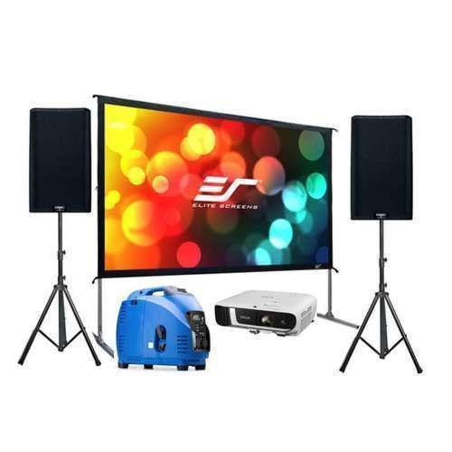 Hire Powered Outdoor Cinema Package, hire Speakers, near Mascot