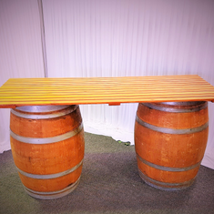 Hire Wine Barrell Grazing/ Drinks Table
