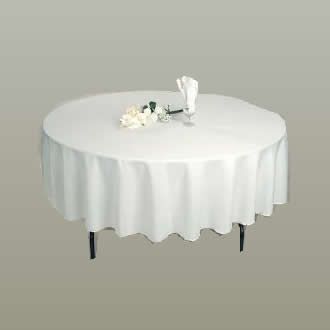 Hire Round White Table Cloth
