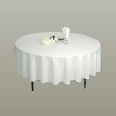 Hire Round White Table Cloth