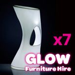 Hire Glow Stool - Package 7, hire Chairs, near Smithfield