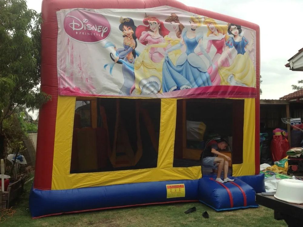 Hire DISNEY PRINCESS  5IN1 COMBO WITH SLIDE POP UPS BASKETBALL HOOP OBSTACLES AND TUNNEL, hire Jumping Castles, near Doonside