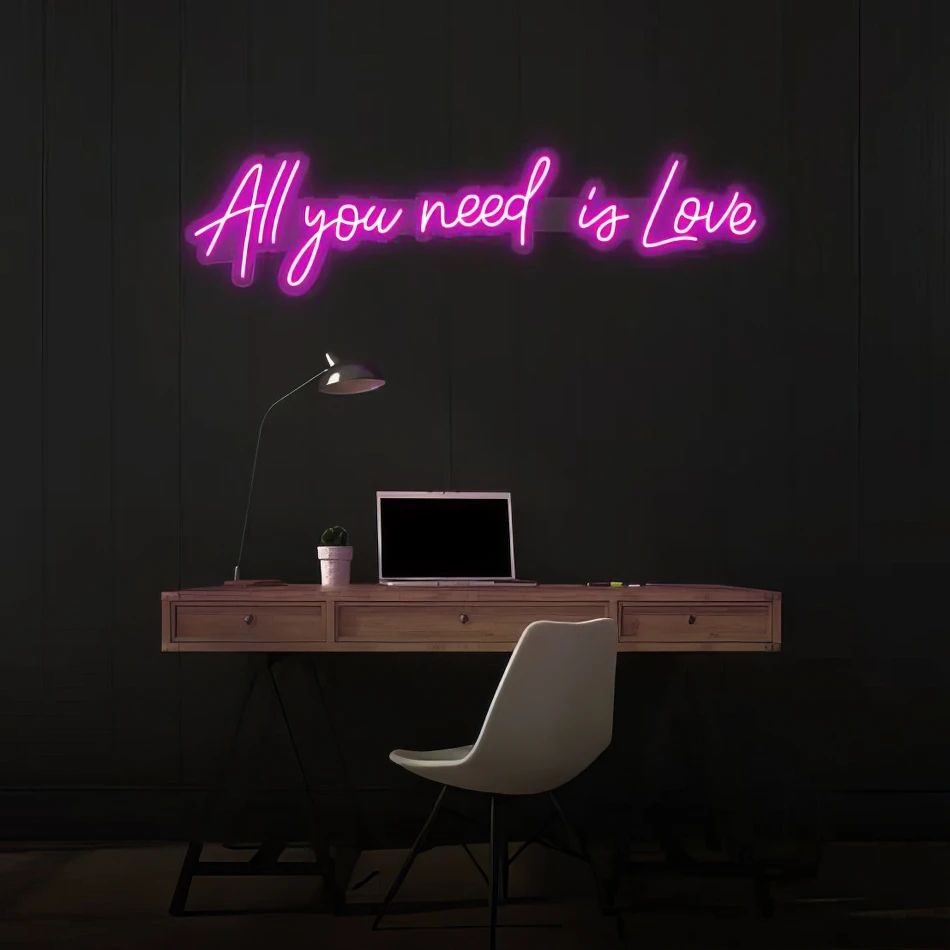 Hire Neon Sign Hire: All You Need Is Love, hire Party Lights, near Auburn