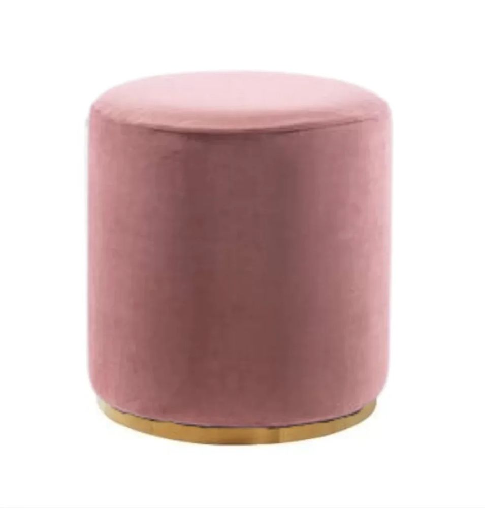 Hire Pink Velvet Ottoman Stool, hire Chairs, near Wetherill Park