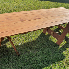 Hire Kids Wooden Trestle Table, in Sumner, QLD