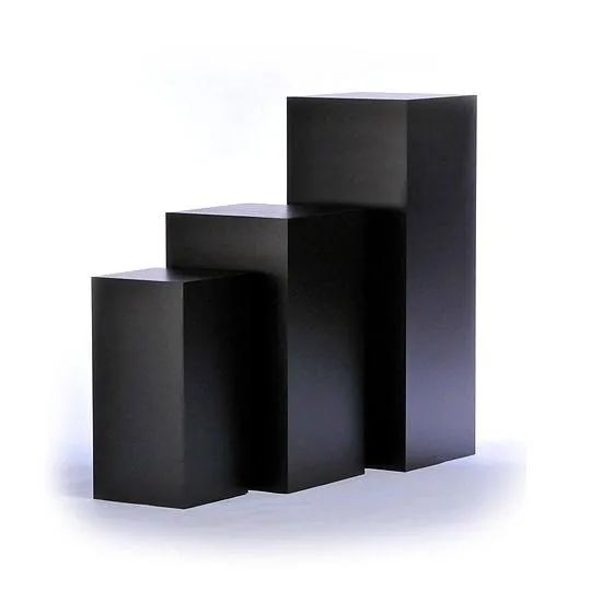 Hire Black Square Plinth Hire – Set of 3