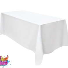 Hire White Tablecloth - Suit 1.8Mtr Trestle Table