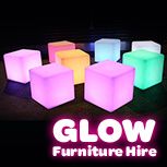 Hire Glow Ottoman Cubes - Package 8, hire Chairs, near Smithfield