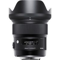 Hire Sigma 24mm f/1.4 DG HSM Art lens, hire Camera Lenses, near Alexandria